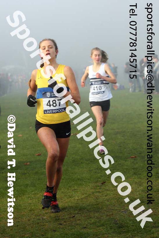 Womens under-17s and Juniors, European Cross Country Trials, Sefton Park, Liverpool. Photo: David T. Hewitson/Sports for All Pics